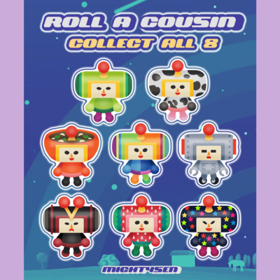 Roll a Cousin Phone Charms