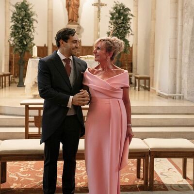 Elegant sheath pink satin mother of bride/groom dress evening formal gowns 