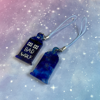Blue Phone Box Phone Charms - Thumbnail 2