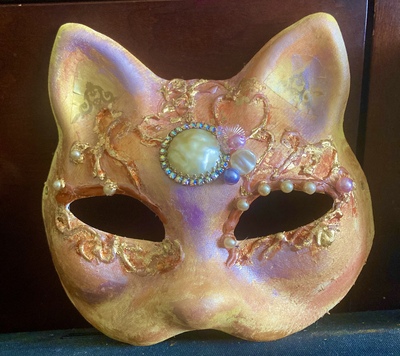 Venetian Cat Mask-Masquerade- Carnival-Gatto-Gatta