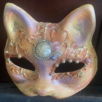 Venetian Cat Mask-Masquerade- Carnival-Gatto-Gatta - Thumbnail 4
