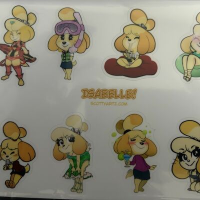 Complete isabelle sticker pack!