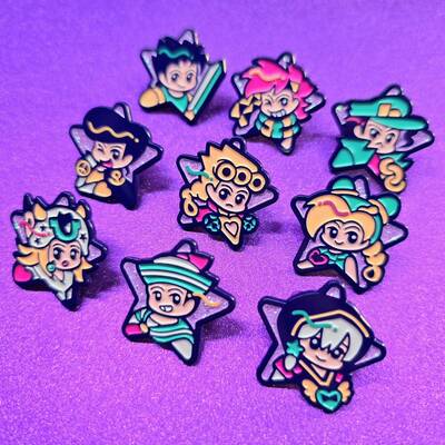Bizarre ★ stars enamel pins