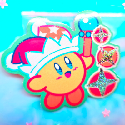Poyo beam glitter sticker