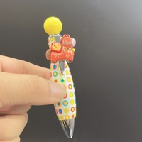4pcs/set beadable ballpoint pens with silicone horse focal beads.  - Thumbnail 4