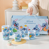 Cute Blue Cartoon Print Coffee Mug - Thumbnail 5