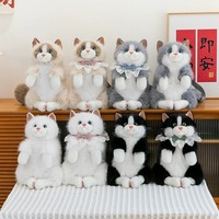 Realistic talking plush cat backpack - Thumbnail 2