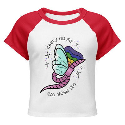 Carry on my gay worm son ringer t