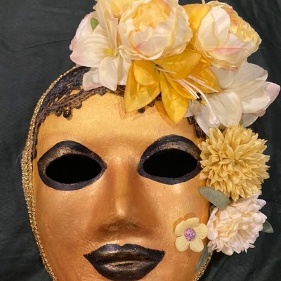 Venetian masquerade carnival volto mask
