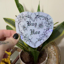 Bug hoe barbed wire sticker 