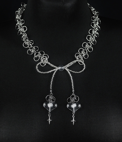 Chainmaille Bow Cutiepie Necklace