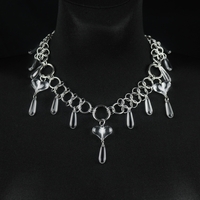 Heartdrop Chainmaille Necklace - Thumbnail 1
