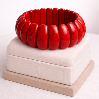 Classic stretch bracelet (red)