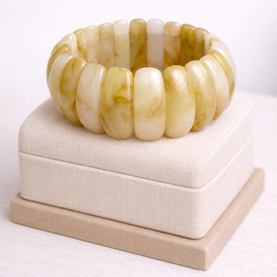 Classic stretch bracelet (warm ivory) - Thumbnail 2