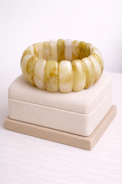Classic Stretch Bracelet (Warm Ivory)