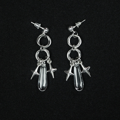 Glitter chainmaille earrings