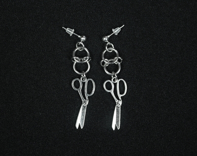 Scissor Chainmaille Earrings