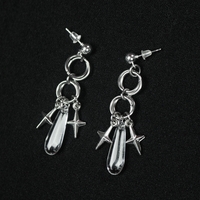Glitter Chainmaille Earrings - Thumbnail 1