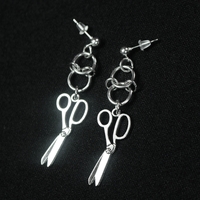 Scissor Chainmaille Earrings - Thumbnail 2