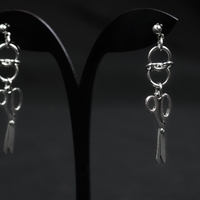 Scissor Chainmaille Earrings - Thumbnail 3