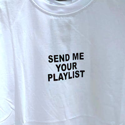 Free shipping-send me your playlist tee
