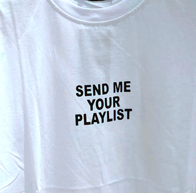 Free Shipping-SEND ME YOUR PLAYLIST TEE