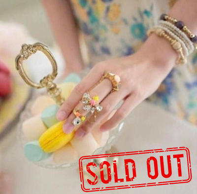 3 tier pastel ring