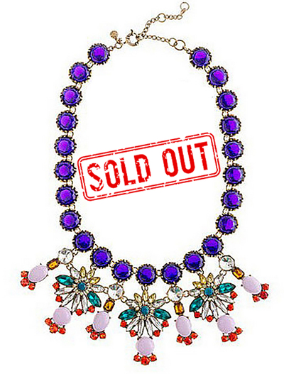 Blue & lilac necklace