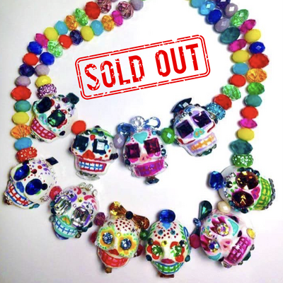 Sugar skulls necklace