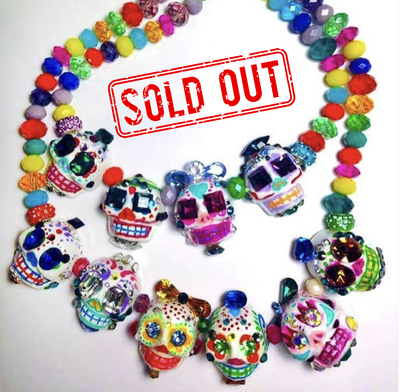 Sugar skulls necklace
