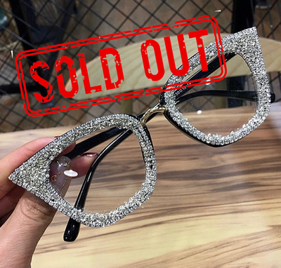Glitter eyeglasses