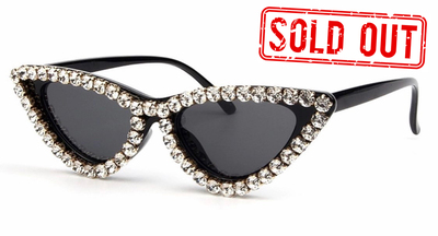rhinestone cat eye sunglasses