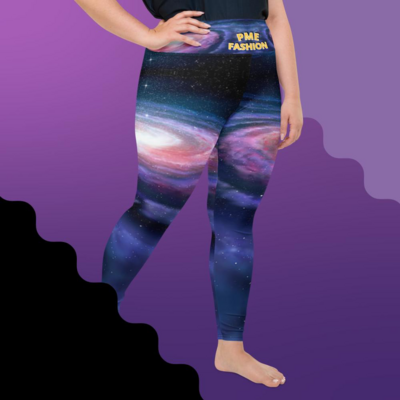 Pme nebula print plus size leggings