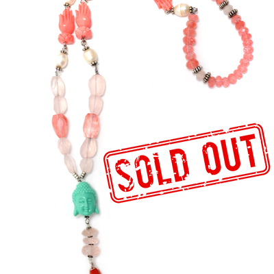 Lotus & buddha necklace