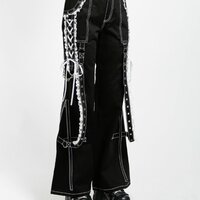 Tripp NYC Bondage Pants Lace Trim Chains - Thumbnail 1