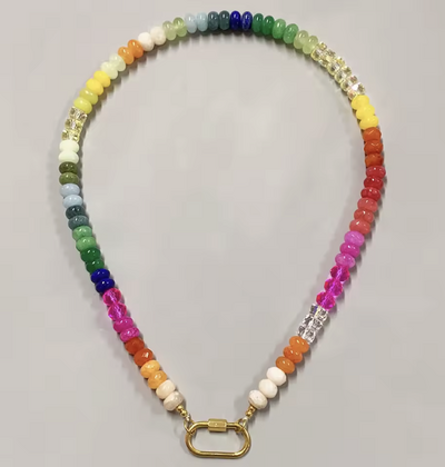 rainbow bead necklace
