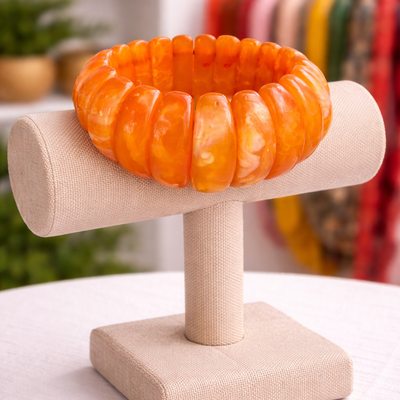 Classic stretch bracelet (amber glow)