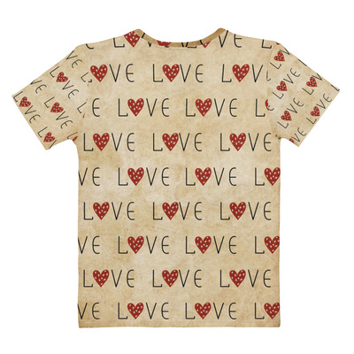 Love her womens cotton crew neck t-shirt