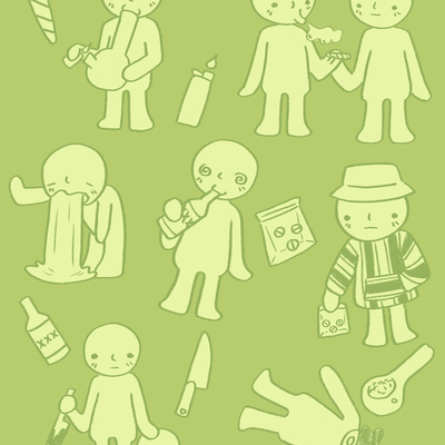 Smiski sticker sheet