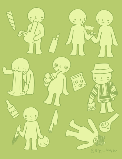 Smiski Sticker Sheet