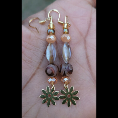 Sun🌞 & moon🌙 magic✨️ handmade earrings by nubian collection artwear 👑
