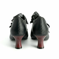 Vintage Bow Lace Front Brogue Shoes - Thumbnail 2