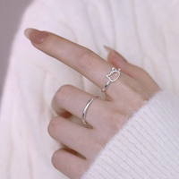 KITTY SILVER RING - Thumbnail 2