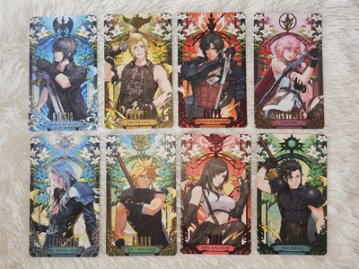 Gold Foiled Tarot Cards (Dan Heng, Sephiroth, Cloud)