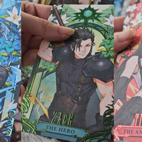 Gold Foiled Tarot Cards (Dan Heng, Sephiroth, Cloud) - Thumbnail 1