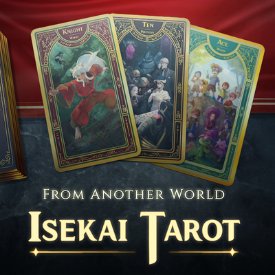 Complete isekai tarot deck - 78 illustrated divination cards
