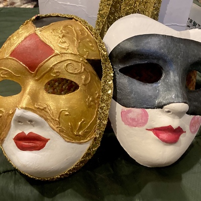 Venetian mask-carnival-masquerade- handmade volto mask