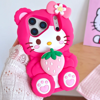 STRAWBERRY BEAR KITTY PHONE CASE🍓🐱 - Thumbnail 1