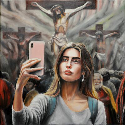 Painting by rx strip “selfie”