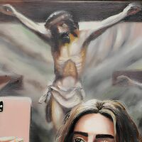 Painting by RX Strip “Selfie” - Thumbnail 4